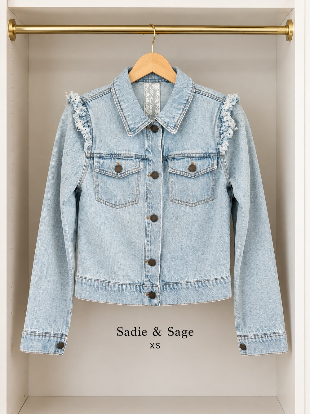Sadie & Sage Denim Jacket size XS